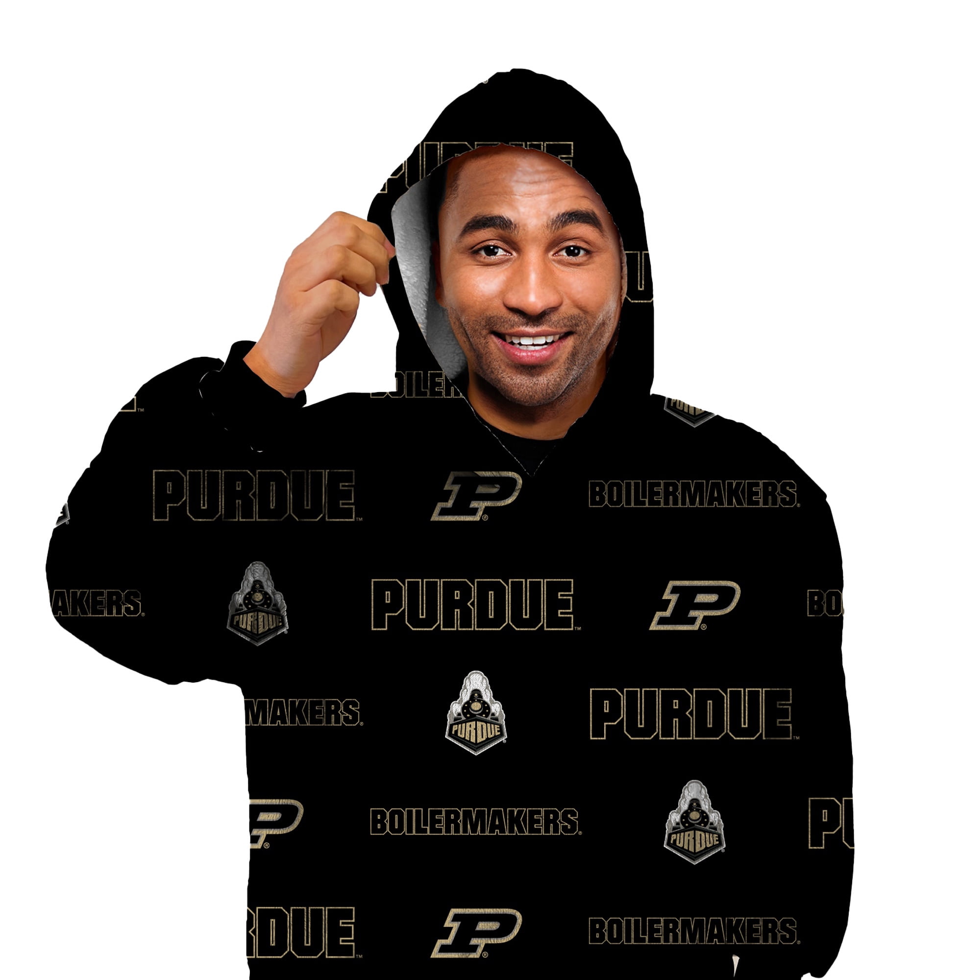 NCAA Unisex Purdue Boilermakers FAN CAPE Game Day Fan Apparel