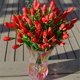 thumbnail image 2 of Bewildely Ramo de rosas artificiales decoración floral flor de seda falsa fiesta Gardenland Flores artificiales rojo, 2 of 6
