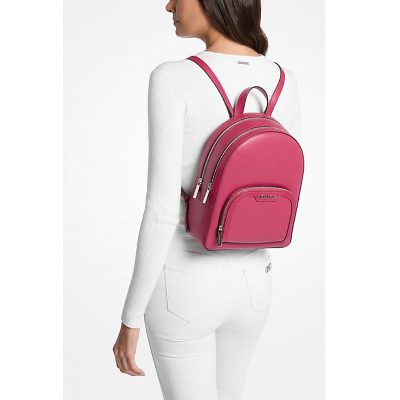 Michael Kors Abbey Jaycee Medium Large Bookbag, Light Powder 