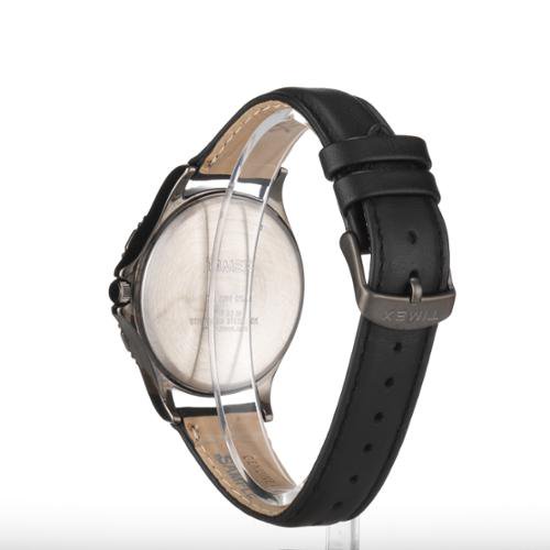 Timex Men's T2P392 Elevated Classics Dress Gunmetal Grey Case Black Watch - Walmart.com