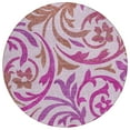 thumbnail image 2 of Addison Rugs Chantille Indoor/Outdoor Transitional Swirls Lavender Washable Round Rug, 8' x 8', 2 of 6