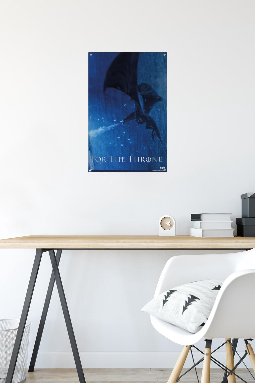 Game of Thrones - Viserion Wall Poster with Pushpins, 14.725" x 22.375"