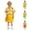 00-Yellow157, variant on Boys School Performance Outfits Summer Short Sleeve Shirt and Shorts Set, Sizes 3-16