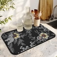 thumbnail image 2 of Watercolor Butterfly Dish Drying Mat, Vintage Floral Botanical Coffee Bar Mat for Kitchen Counter, Absorbent & Decorative, 19.5x12in (Set of 2), 2 of 5