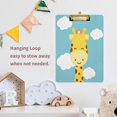 thumbnail image 5 of FMSHPON Cute Cartoon Giraffe Clipboard Hardboard Wood Nursing Clip Board and Pull for Standard A4 Letter 13x9 inches, 5 of 7