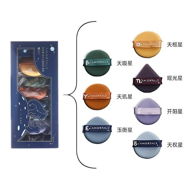 JFBUJC Coussin d'Air Doux Pinceau Correcteur Rond Éponges Élastiques Fond de Teint Cosmétique