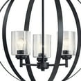 thumbnail image 2 of 44034BK Kichler Lighting Winslow - 3 Light Medium Round Chandelier - 30.75 Inches Tall by 24.5 Inches Wide-Black Finish    -Traditional Installation, 2 of 4