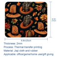 thumbnail image 5 of Thanksgiving Hat Non-Slip Rubber Bottom Printed Gaming Mouse Pad Mouse Mat - Square 8.3x9.8 Inch, Suitable for Office and Gaming., 5 of 6