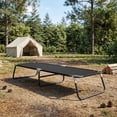 thumbnail image 2 of Resenkos Lightweight Foldable Sleeping Bed for Outdoor Use, Portable Travel Cot for Hiking, Camping, Office Naps and Backyard, Black, 2 of 7