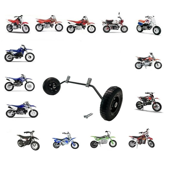 Dirt Bike Training Wheels - PW50 TTR50, MX350 MX125 MX400, CRF50 XR50 Z50 - KTM50 - Fits most 50cc Bikes - Fast assembly and Easy Install - Made in the USA
