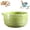 Green, variant on 2 in 1 Ceramic Herb Stripper and Garlic Grater Bowl, Cat Design Handmade Pottery Kitchen Tool, Multi Function Grater for Garlic Ginger Herbs Nuts Chocolate (Pink)