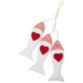 thumbnail image 2 of Mediterranean Style Cloth Fish Ornament Wall Hanging Decor For Living Room 44x16cm Nautical Marine Gift 1Pcs, 2 of 5