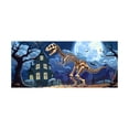 thumbnail image 1 of Halloween Skeleton Garage Fabric with Classic Lighting Effect Holiday Party Decoration Outdoor Banner for Events, 1 of 7