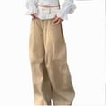 thumbnail image 6 of Roncen Women's Lace-Trim Curved Hem Pants - Casual Versatile Flared Trousers with Stylish Lace Inserts, 6 of 6