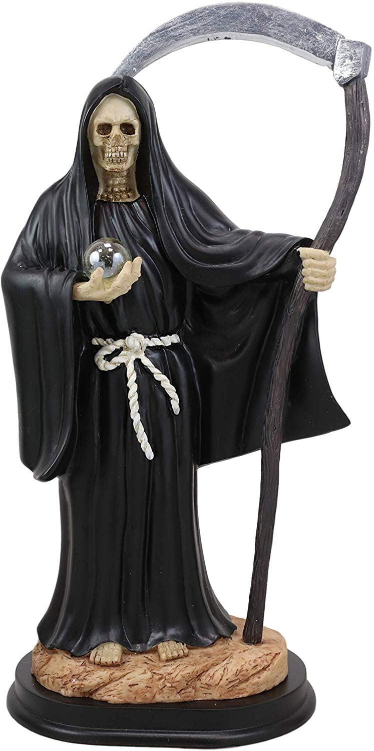 Ebros Day of The Dead Holy Death Santa Muerte In White Tunic Robe Figurine 
