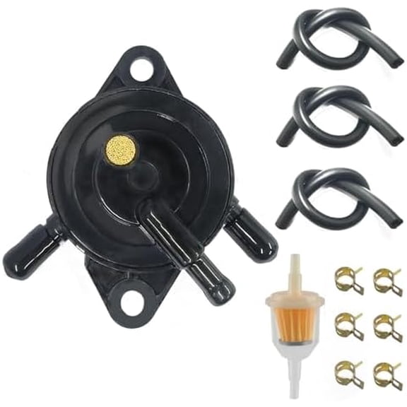 Fuel Pump with Filter & Oil Hose for Kohler 17HP-25HP, Cub Cadet, Briggs and Stratton, John Deere, Kawasaki, Yamaha Golf Cart/Lawn Mower/Small Engine –  808492 808656 (Vehicle Parts)