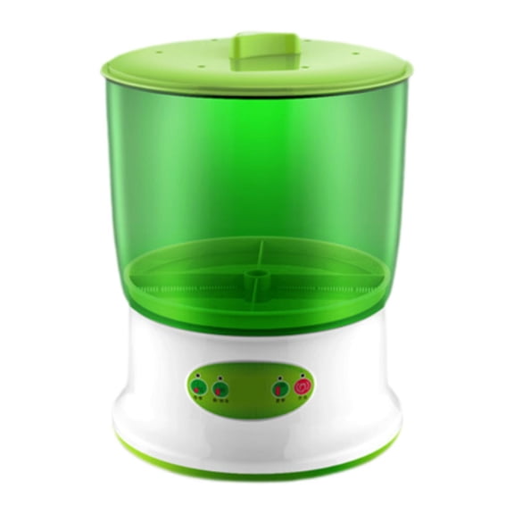 colaxi Bean Sprouts Machine 360Degree Sprayer Home Use with 3 Seasonal Modes Seed Sprouts Maker for DIY Planting Mung Bean Double Layers
