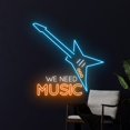 thumbnail image 3 of Handmadetneonsign Electric Guitar Live Music Led Sign, We Need Music Neon Sign, Wall Decor, 3 of 5