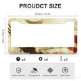 thumbnail image 3 of American Flag with Eagle License Plate Frame 2 PCS Independence Day Memorial Day License Plate Frame License Plate Shield Frame for Us Standard Vehicles 2 Round Holes Aluminum License Plate Cover, 3 of 6