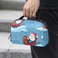 thumbnail image 2 of Christmas Digital Pouch with Oxford Fabric, Waterproof Electronic Organizer Travel Case, Cord and Cable Organizer, Canvas Storage Box Small, Hard Drive Bags Included - 5.9x9.44x3.14 in, 2 of 6