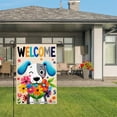 thumbnail image 3 of Joocar Welcome Dog With Flowers Garden Flag For Home Outdoor Garden Yard Door Decor 12x18 inch, 3 of 5