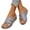 Gray, variant on Women's Casual Wedge Flat Sandals with Arch Support 2026 New Comfortable Slip On Double Buckle Strap Open Toe Summer Fashion Beach Walking Shoes Black 10 Wide