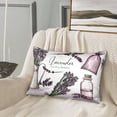 thumbnail image 3 of Disketp Lavender Herbs And Plants Satin Pillowcase For Hair And Skin - Satin Pillow Cases Standard Size 20x30 Inches With Zipper,Gifts For Women Men, 3 of 8