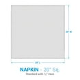thumbnail image 4 of Split P Beige Block Print Napkin Set of 4, 4 of 6