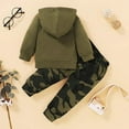 thumbnail image 4 of Toddler Baby Boys Clothes Letter Printed Hoodie Sweatshirt Tops+Camouflage Long Pants 2PCS Outfits Set, 4 of 7