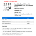 thumbnail image 2 of Rear Brake Shoes Hold Down Kit - Compatible with 1973 - 1976 Chevy Laguna 1974 1975, 2 of 2