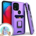 thumbnail image 3 of Xpression Case for Apple iPhone 13 Pro Max (6.7") Wallet Credit Card Slot Holder with Metal Ring Kickstand Shock Hybrid Dual Layer Stand Phone Cover [Purple], 3 of 9