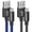 Black-Blue, variant on 2 Pack 10ft PS4 Controller Charging Cable,Micro USB Braided Cord Compatible with PS 4 DualShock 4, PS4 Slim/Pro, Xbox One S/X, Android Phones, Kindle, Black & Blue