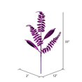 thumbnail image 2 of Vickerman QG192266 33 in. Purple Fern Leaf Spray - 6 per Bag, 2 of 3