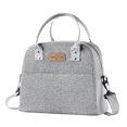 thumbnail image 1 of Loncheras para adultos, bolsa térmica grande para la oficina, el trabajo, picnic, playa y viajes, reutilizable, gris, 1 of 5