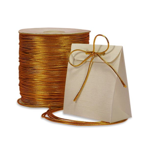 1/16" (2mm) X 100 Yards Gold Tinsel Cord by Paper Mart