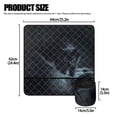 thumbnail image 5 of HELLHERO Durable Sewing Machine Mat with Storage Cylinder Protective Mat Store Bobbins Thread Small Scissors Sewing Machine Organizer Mat for Family Mom Wife, Fall Black Cat Pattern, 5 of 5