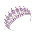 thumbnail image 3 of Shisuyan Coiffe de Mariée en Forme de Couronne Alliage de Zinc 1Ensemble 5.9X5.9X2.6In, 3 of 8