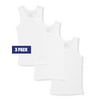 Cookie's Girls' "Basic Tank Layer" 3-Pack Tank Tops (Sizes XS - XL) - white, 7 - 8 (Big Girls)