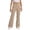 106Khaki419, variant on WERYOUNG School Uniform For Girls High Waist Solid Color Flared Leg Trousers Kids Girls Loose Fit Back To School Pants 5-6 Years