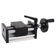 thumbnail image 1 of Linear Sliding Table, Slide Linear Stage Universal Easy Operation Alloy 100mm Stroke Low Friction Coefficient With Hand Wheel For CNC, 1 of 8