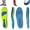 Blue+green, variant on Serenivida Plantillas para Mujer Hombre, Plantillas Serenivida Confort, Orthopedic Arch Support Insoles (2*Blue,Men6-7/Women7-8)