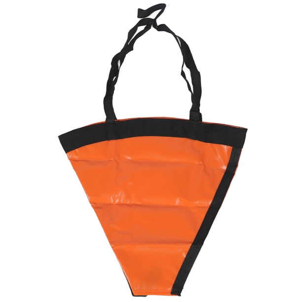 Calcetín de deriva de alta visibilidad resistente al viento naranja portátil resistente al desgarro ancla marina drogue para barcos marinos yates 24 pulgadas Se adapta a barcos de 14 a 18 pies