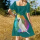 thumbnail image 5 of ¡Jajaja! ¡Me encontraste! Vestido de manga corta. Vestidos de verano para mujer. Vestido de verano para mujer., 5 of 7
