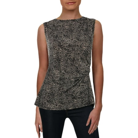 Anne Klein Womens Pebble Dot Suit Separate Tank Top