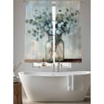 thumbnail image 5 of Summer Eucalyptus Sheer Curtains 63 Inch Length 2 Panels Set, Spring Leaves Botanical Floral Voile Window Treatment Rod Pocket Curtains Sheers Drapes for Bedroom/Living Room/Kitchen 52x"63"x2, 5 of 7