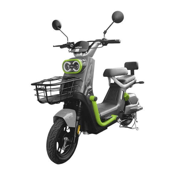 Moboss Bicicleta Electrica para Adultos Bicimoto Electrica Potencia Maxima del Motor 500 W Bateria 60V 20AH Gris