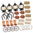 thumbnail image 2 of Cowboy Decoración de Mini Sombreros Figuras de Botas de Vaquero Linternas de PVC Caballos Ruedas de Carreta Elemento Creativo Duradero Adecuado para Fiestas del Oeste Celebraciones en Casa, 2 of 9
