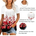 thumbnail image 7 of ONLYSHE Casual Loose Tunic Blouse Tops For Women Flared Short Sleeve T shirt Summer Tees, 7 of 7