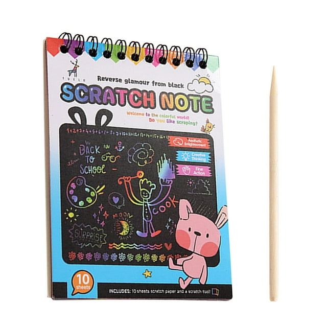 HWRETIE Bloc De Dibujo De Arte Creativo Papel Borrador Para Dibujar, Escribir Y Realizar Actividades Divertidas Para todas Las Edades, Regalo Perfecto Para Las Fiestas