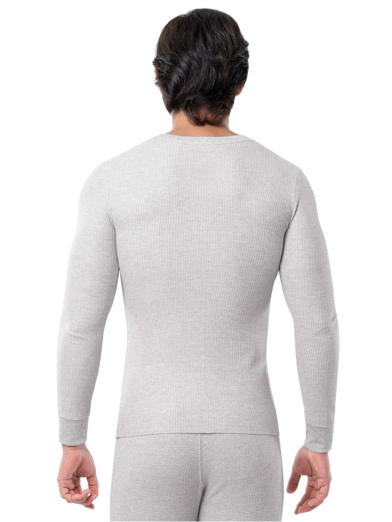 Fruit of the Loom Men's Thermal Waffle Crew Top, Sizes S-5XL